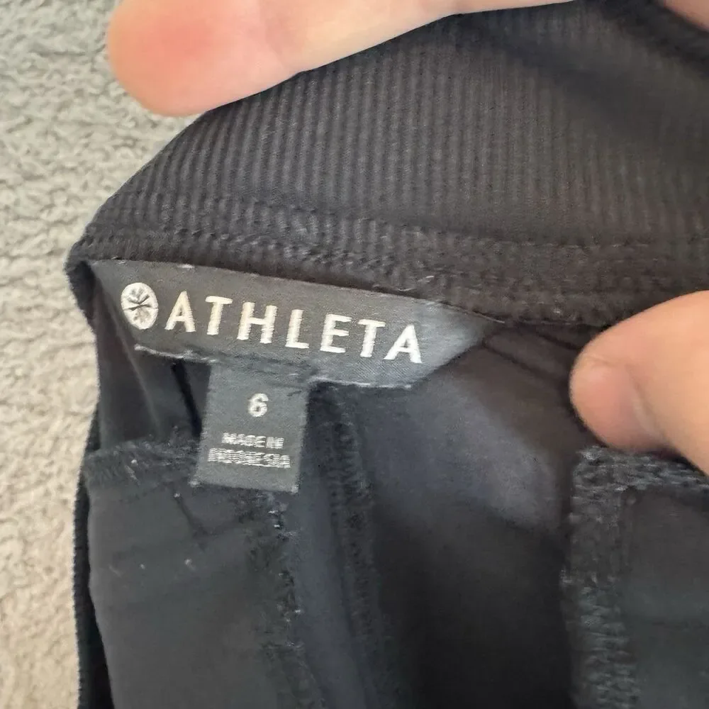 Athleta Black Ankle Cropped Pants